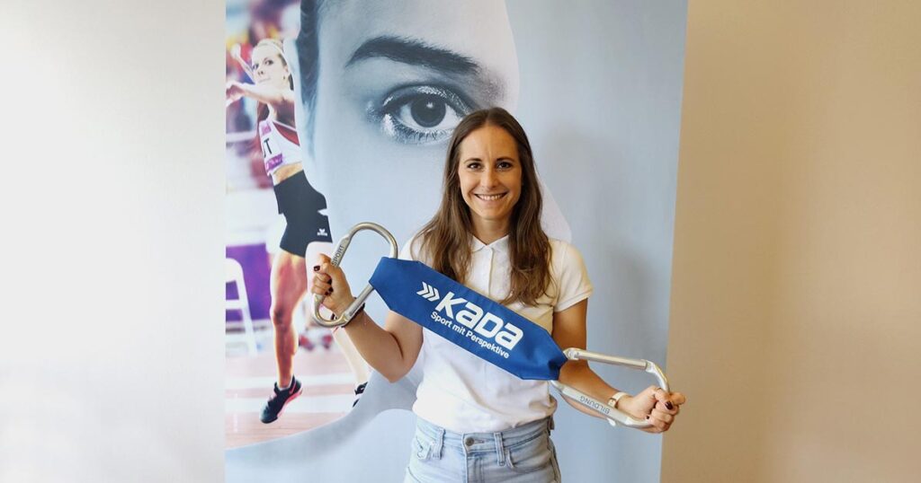 Julia Berger auf ihrem ersten Foto als KADA Mitarbeiterin