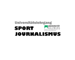 Logo des Universitätslehrgangs Sportjournalismus
