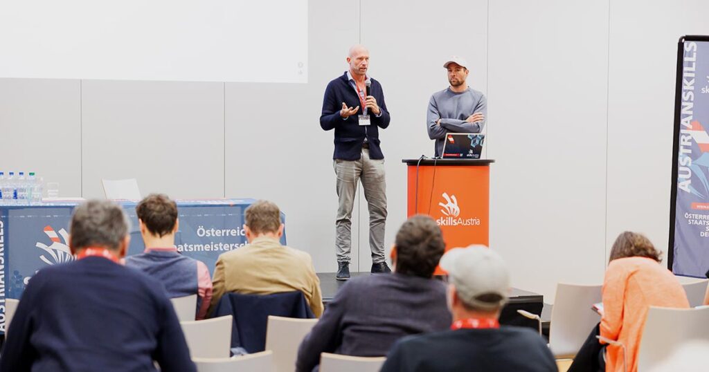Bei den Austrian Skills Meisterschaften 2023 stellt Nik Berger KADA vor